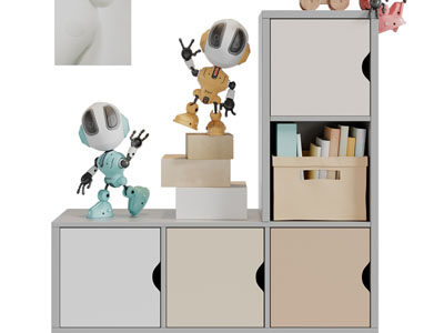 现代收纳装饰柜