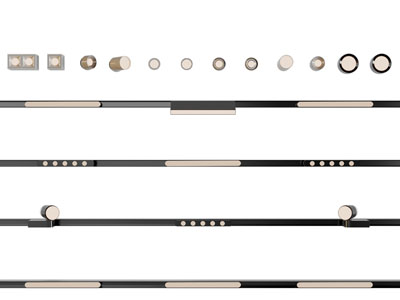 现代筒灯射灯、轨道灯