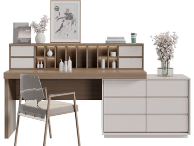 现代实木化妆台梳妆台
