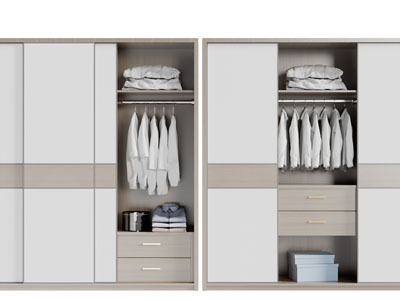 现代推拉门衣柜3d模型 现代推拉门衣柜