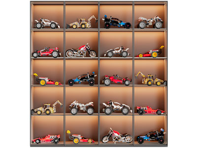 现代摆放车模的装饰柜