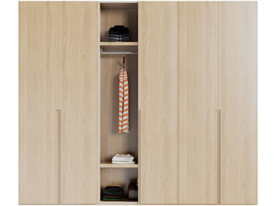 北欧实木衣柜3d模型 北欧实木衣柜