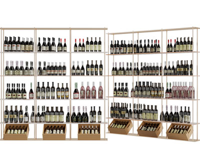 现代红酒展柜装饰柜