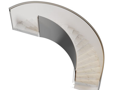 现代旋转楼梯3d模型 现代旋转楼梯