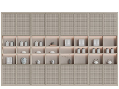 侘寂风茶叶装饰柜