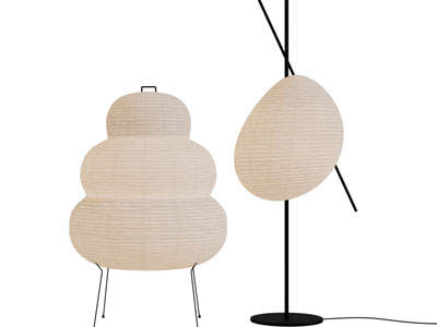 侘寂风台灯、落地灯