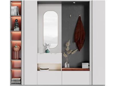 现代玄关装饰鞋柜