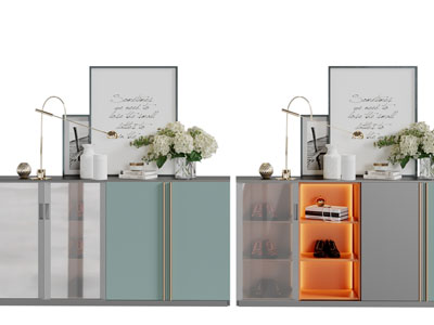 现代轻奢玄关柜鞋柜