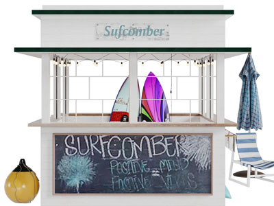 现代售货亭3d模型 现代售货亭