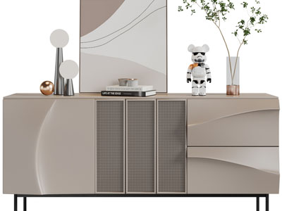 侘寂风玄关柜、边柜