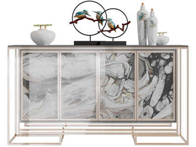 新中式玄关柜、边柜