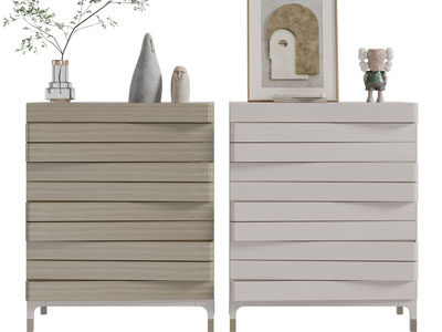 侘寂风玄关柜、边柜