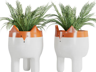 卡通花盆植物盆景盆栽