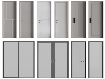 新中式平开门、大门