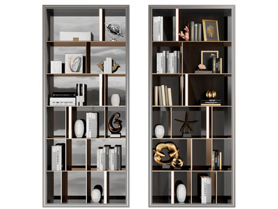 现代装饰书柜