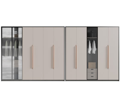 现代衣柜3d模型 现代衣柜