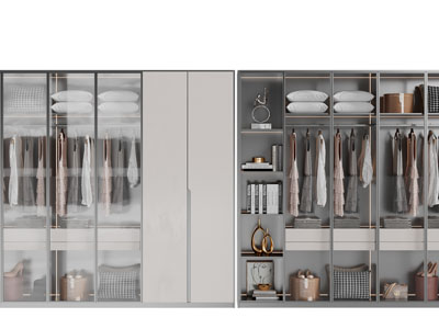 现代衣柜3d模型 现代衣柜