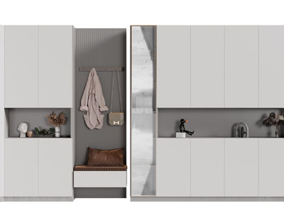 现代玄关装饰鞋柜