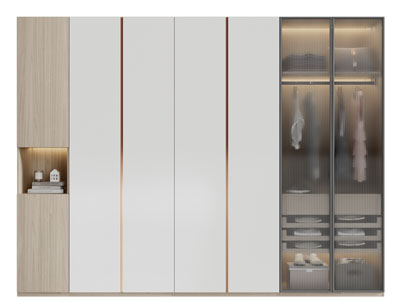 现代衣柜3d模型 现代衣柜