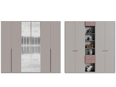 现代衣柜3d模型 现代衣柜