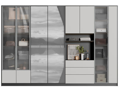 现代衣柜3d模型 现代衣柜