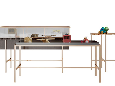 现代轻奢摆台展柜展台