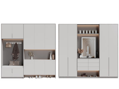 现代玄关装饰鞋柜