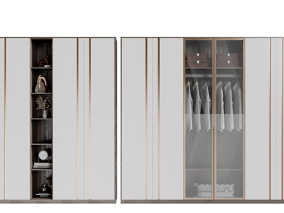 现代衣柜3d模型 现代衣柜