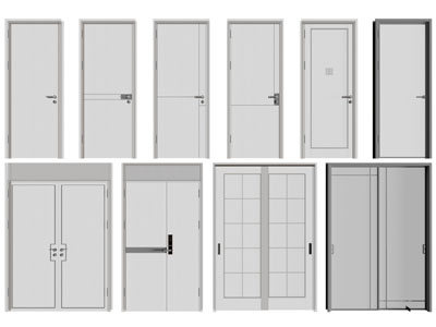 新中式平开门、推拉门