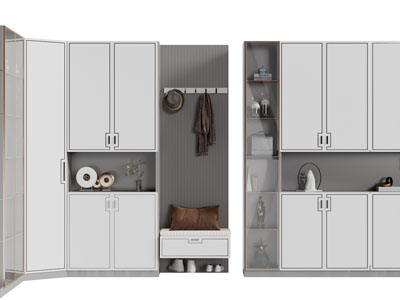 新中式玄关装饰鞋柜