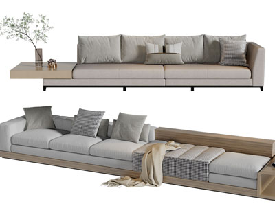 现代多人沙发3d模型 现代多人沙发