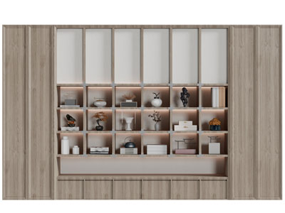 新中式实木装饰柜