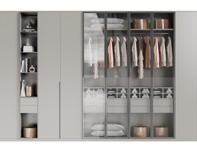 现代衣柜3d模型 现代衣柜