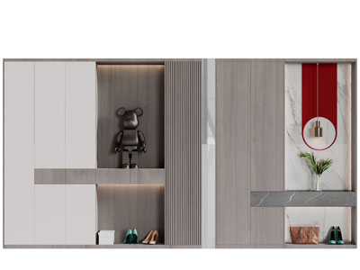 现代玄关装饰鞋柜