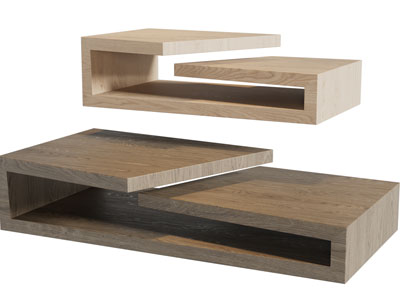 现代实木茶几3d模型 现代实木茶几