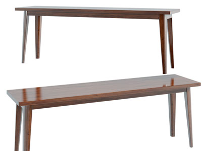 北欧实木长凳子