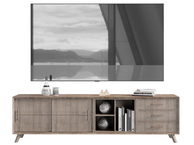 北欧实木电视柜、电视机