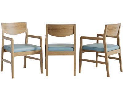 北欧实木休闲椅子