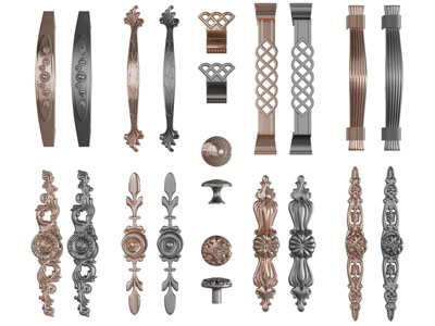 欧式拉手3d模型 欧式拉手