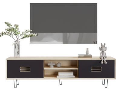 现代电视柜、电视机