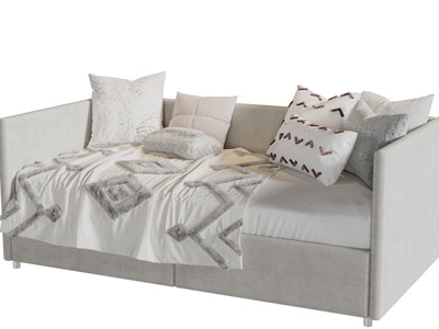 现代沙发床3d模型 现代沙发床