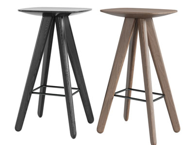 北欧实木吧凳