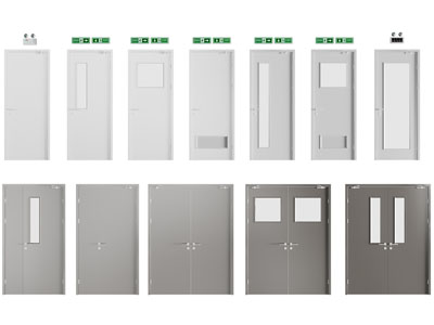 现代楼道消防安全门、平开门