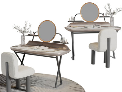 侘寂风化妆梳妆台