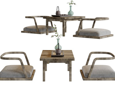 日式茶桌椅组合