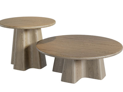 北欧圆形茶几边几3d模型 北欧圆形茶几边几