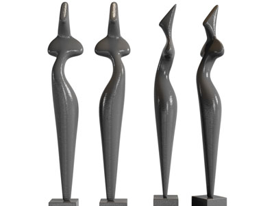 现代抽象人物雕塑雕刻