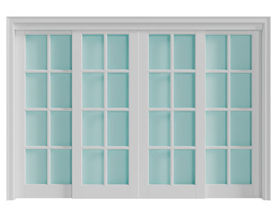 简欧玻璃推拉门