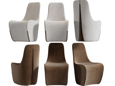 现代单人沙发3d模型 现代单人沙发