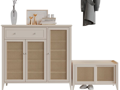 侘寂风玄关柜、边柜